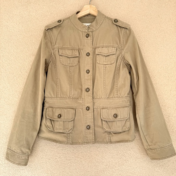 Aeropostale cotton utility style jacket and long Angora blend scarf Sz L - Picture 2 of 6